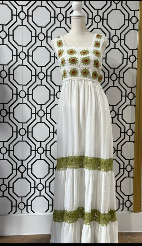CARMEN WHITE LONG DRESS